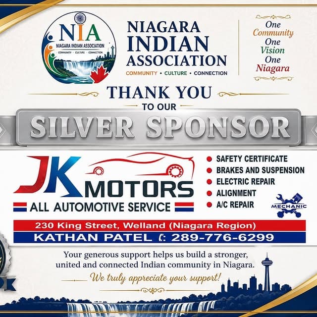 Thank-you graphic welcoming JK Motors as a Silver Sponsor