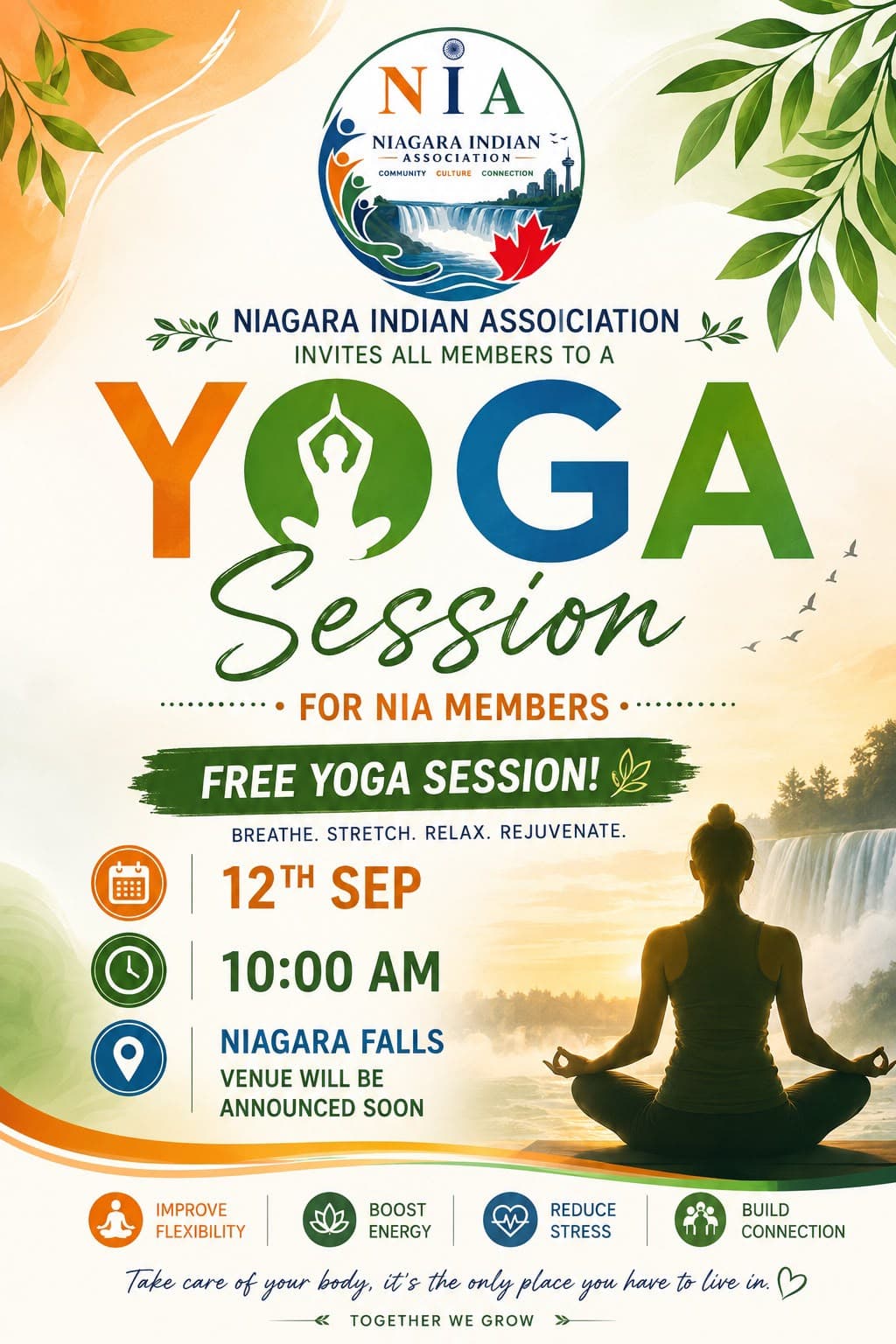 Free Yoga Session for NIA Members
